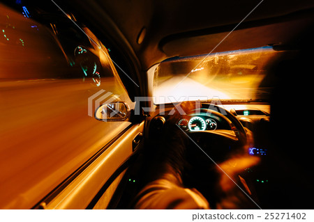 Driving at night. 25271402