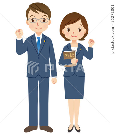 Lawyer Gender pose - Stock Illustration [25271801] - PIXTA