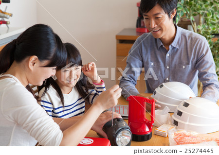 Disaster prevention goods and family 25274445