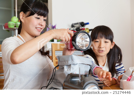 Disaster prevention goods and family 25274446