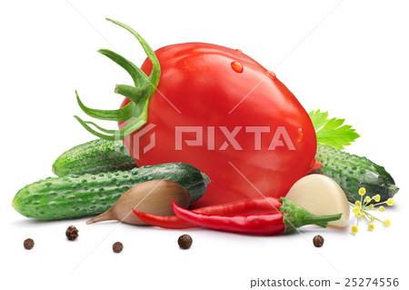 Gherkins, tomato for pickling, paths 25274556