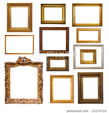 Set of picture frames. Isolated on white background Set of picture frames. Isolated on white background 25274728