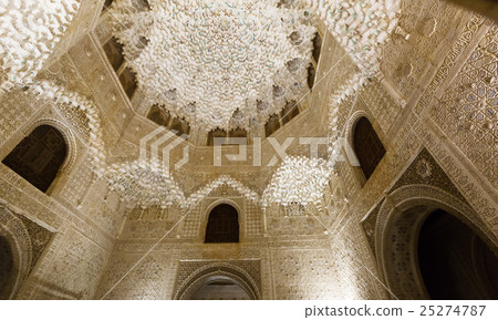 Hall of the two Sisters (Sala de las dos Hermanas) at Alhambra Hall of the two Sisters (Sala de las dos Hermanas) at Alhambra 25274787