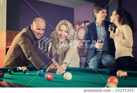 Adults people having pool game 25275355