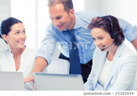 group of people working in call center group of people working in call center 25283034