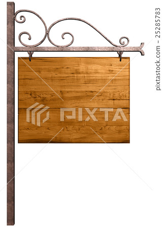 Old wooden signboard 25285783