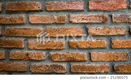 Red bricks on the old wall , texture Background Red bricks on the old wall , texture Background 25286075