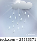 illustration with rain and cloud. 25286371