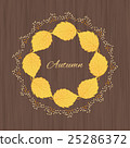 illustration  with autumn leaves 25286372