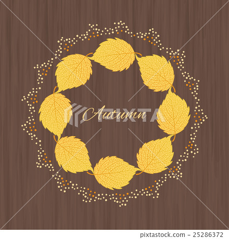 illustration with autumn leaves illustration with autumn leaves 25286372