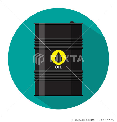 black metal oil barrel with logo icon black metal oil barrel with logo icon 25287770