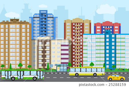 Modern City View. 25288159