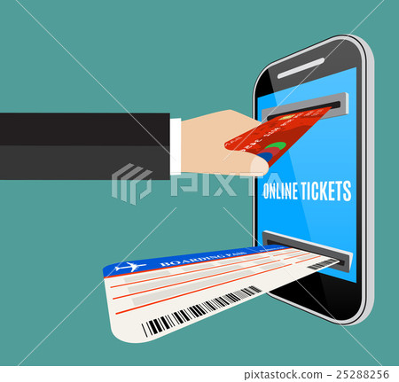 Online tickets ordering concept. Online tickets ordering concept. 25288256