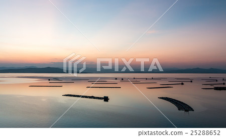 fisherman boat and beautiful twilight in thailand. 25288652