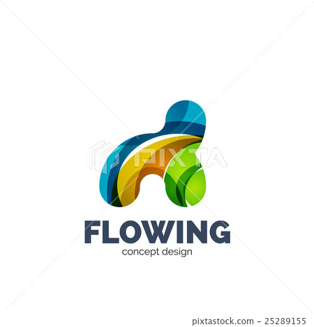 Modern abstract futuristic logo Modern abstract futuristic logo 25289155