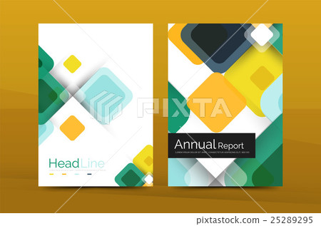 Vector colorful square business annual report Vector colorful square business annual report 25289295