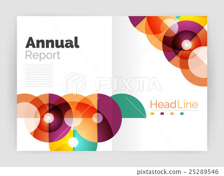 Abstract circles, annual report covers 25289546