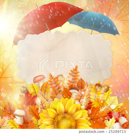 Background on a theme of autumn. EPS 10 Background on a theme of autumn. EPS 10 25289713