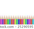 seamless colored pencils row 25290595