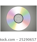 Realistic CD or DVD disk front view isolated 25290657