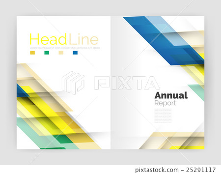 Set of business straight lines abstract 25291117