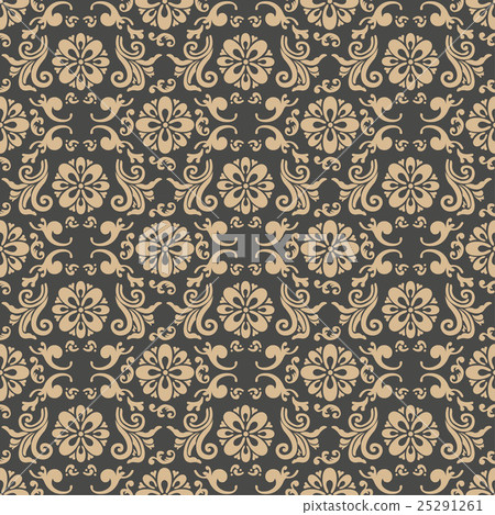 Seamless flower rose pattern 25291261