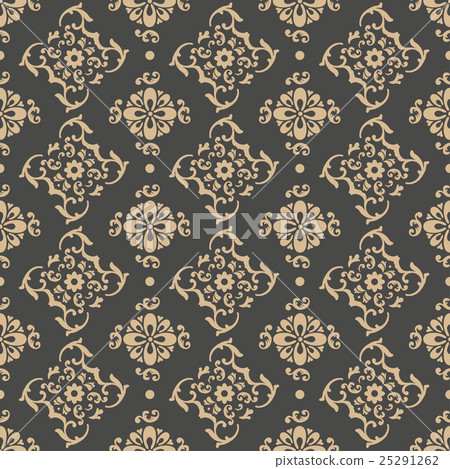 Seamless flower rose pattern 25291262