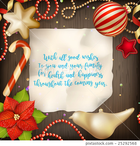 Merry Christmas greeting card. EPS 10 25292568