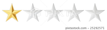 1 stars concept, 3D rendering 1 stars concept, 3D rendering 25292571