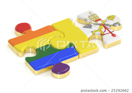 Gay Pride Rainbow and Vatican puzzles from flags Gay Pride Rainbow and Vatican puzzles from flags 25292662