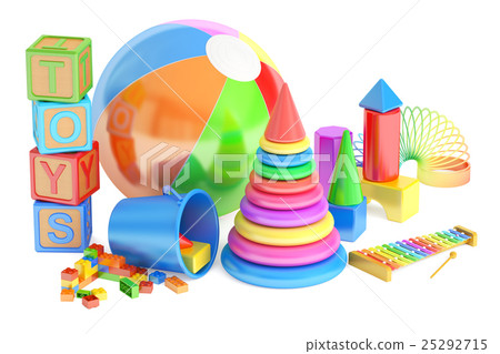 Kids toys concept, 3D rendering Kids toys concept, 3D rendering 25292715