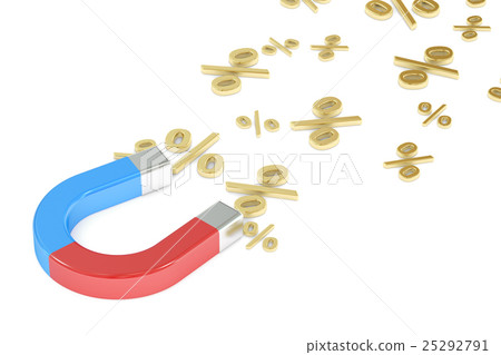 sale and discount concept with magnet 25292791