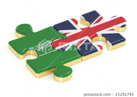 Saudi Arabia and UK puzzles from flags 25292793