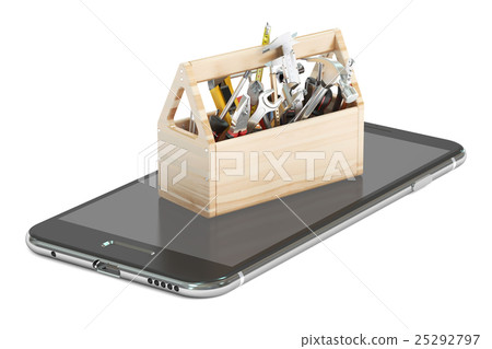 service, software and repair smartphone concept service, software and repair smartphone concept 25292797