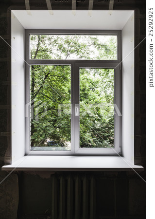 New window just after installation in interior 25292925