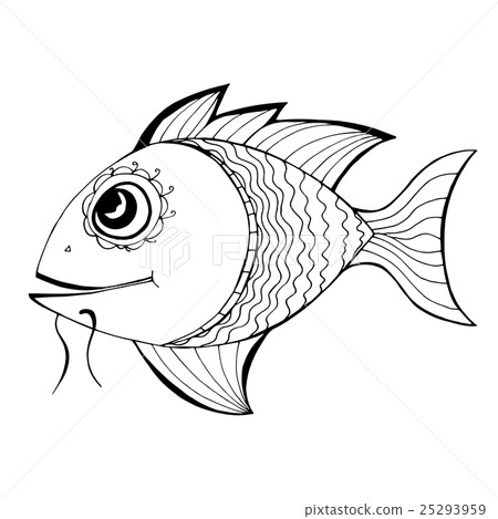 Hand Drawn Fish 25293959
