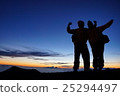 Two people rejoicing at the summit (Hawaii island Mauna Kea mountain sunset) Two people rejoicing at the summit (Hawaii island Mauna Kea mountain sunset) 25294497