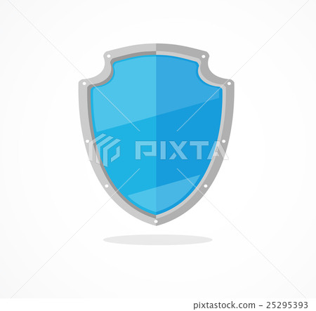 Vector blue shield 25295393