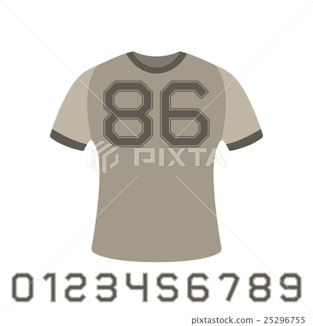 A set of numbers, vector illustration. A set of numbers, vector illustration. 25296755