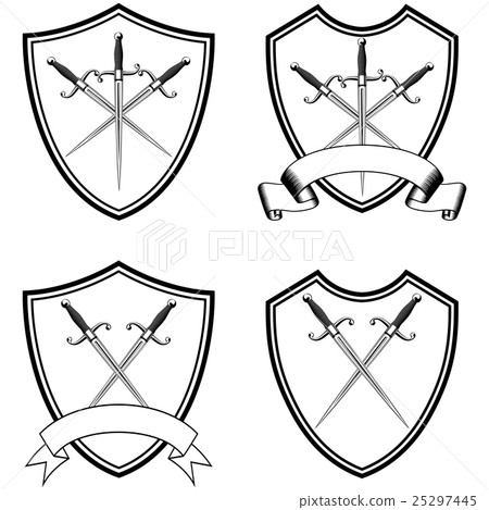 shield with crossed dirks set shield with crossed dirks set 25297445