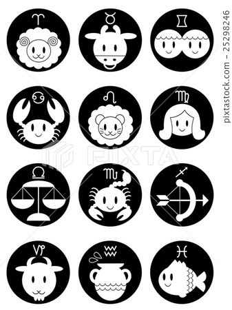 Constellation illustration icon mark black 25298246