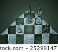 Chess pieces on a chessboard. 25299147