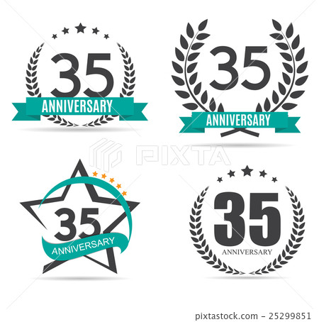 Template Logo 35 Years Anniversary Vector Template Logo 35 Years Anniversary Vector 25299851