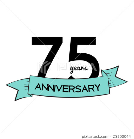 Template Logo 75 Years Anniversary Vector Template Logo 75 Years Anniversary Vector 25300044