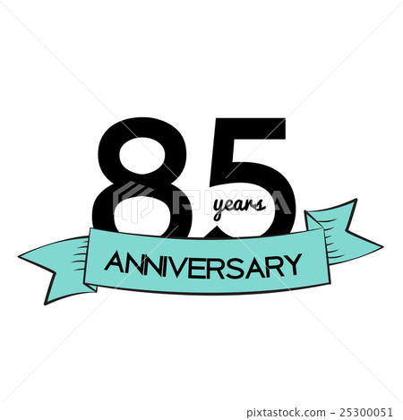 Template Logo 85 Years Anniversary Vector 25300051