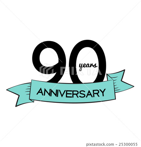 Template Logo 90 Years Anniversary Vector Template Logo 90 Years Anniversary Vector 25300055