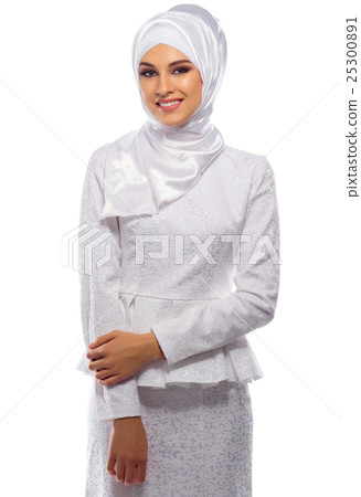 Young muslim woman isolated Young muslim woman isolated 25300891
