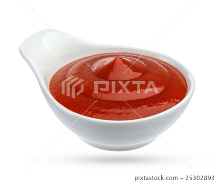 Tomato ketchup isolated on white background 25302893