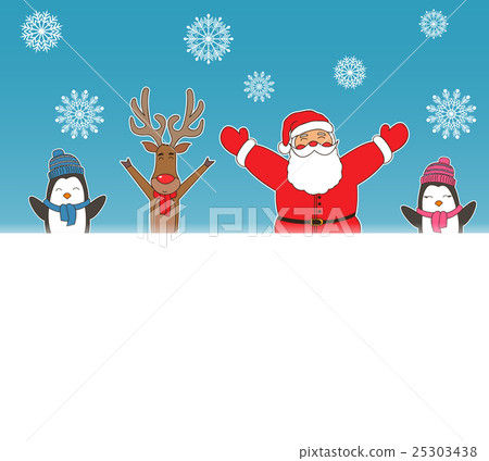 New year card for holiday design with Santa Claus - Stock Illustration ...
