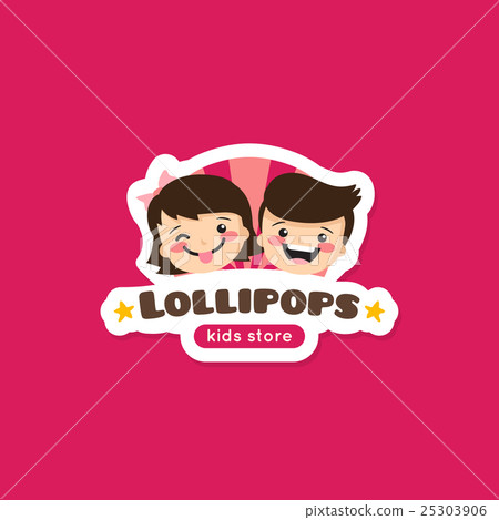 Vector cartoon lollipops store logo Vector cartoon lollipops store logo 25303906